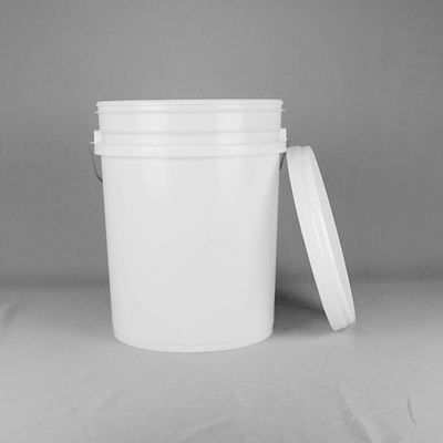 Cilindro disponível do recipiente plástico do punho branco