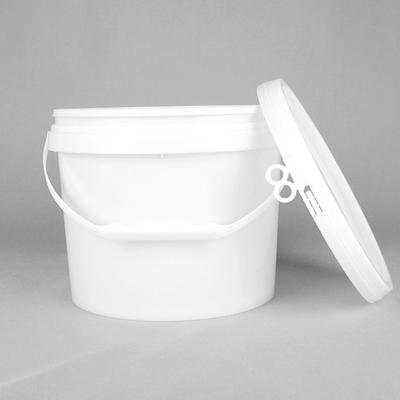 Balde de plástico transparente para embalagens de alimentos Impressão IML personalizável superfície lisa
