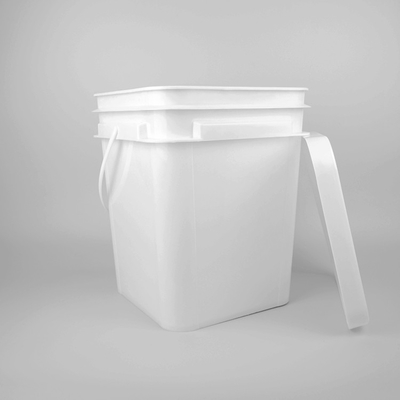 Balde de plástico quadrado resistente a produtos químicos com IML/transferência térmica/escrita