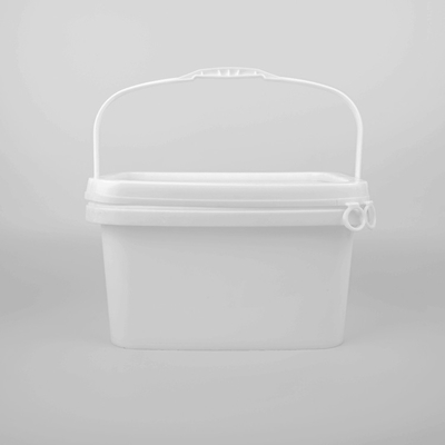 cubeta plástica quadrada clara do produto comestível de 25*17*15.8cm com aprovação do GV