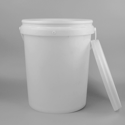 Cubeta 20l branca do produto comestível cubeta de 5 galões com tampa e punho