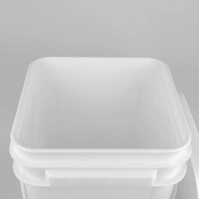 Balde de plástico quadrado resistente a produtos químicos com IML/transferência térmica/escrita