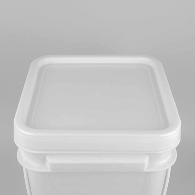 Balde de plástico quadrado resistente a produtos químicos com IML/transferência térmica/escrita