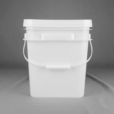 Contenedor de plástico quadrado de qualidade alimentar para o mercado com capacidade de 1,2 kg