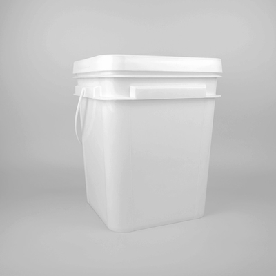 Cubetas plásticas vermelhas de Pail Food Grade Pp Large do quadrado de 5 galões 20L com tampa