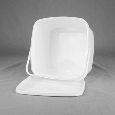 Balde plástico da pintura da cubeta das cubetas do alimento do quadrado da aprovação 3L do GV