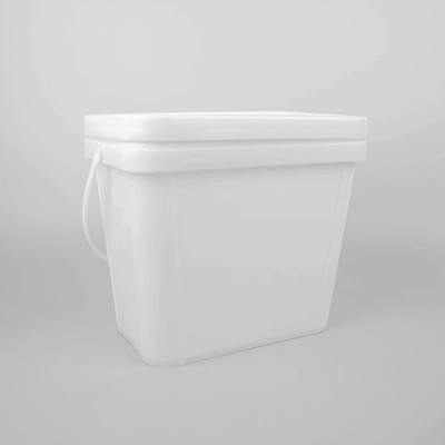 ISO9001 cubeta plástica do quadrado do galão 6L da certificação 1,5 para o alimento de mar