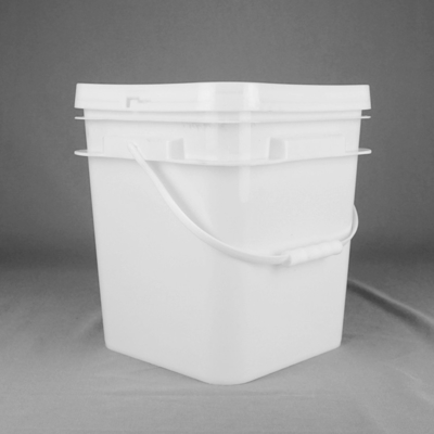 Resistência Química Balde Quadrado de Plástico 1,2 Kg para Brinquedos de Pintura de Grau Alimentar