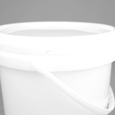 Cubeta plástica personalizada 5L/Litre PP Pail White Round Plastic Barrel da pintura