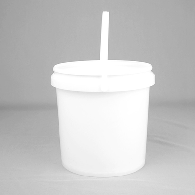 Cubeta plástica personalizada 5L/Litre PP Pail White Round Plastic Barrel da pintura