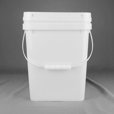 100% de matérias-primas balde de plástico quadrado para armazenamento recipiente de plástico quadrado