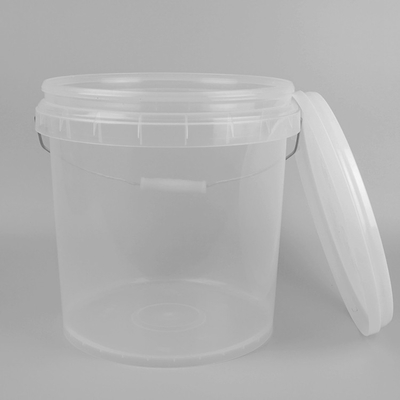 cubeta plástica plástica transparente da cubeta 10L de 25*23*27cm com tampa
