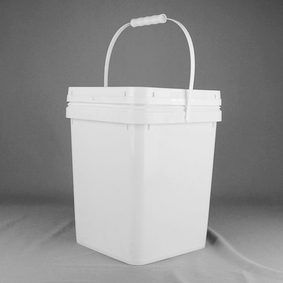 100% de matérias-primas balde de plástico quadrado para armazenamento recipiente de plástico quadrado