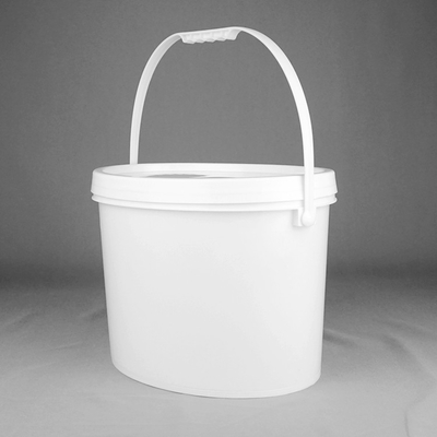 Produto comestível oval PP da forma 10L Pail Excellent Seal Ability plástica