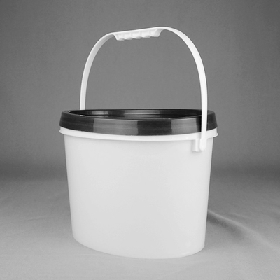 Cubeta plástica plástica oval livre resistente da cubeta 5L de BPA com tampa