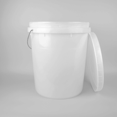 Cubeta 30L do empacotamento plástico de pintura de látex com tampa e punho