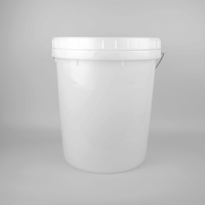 Cubeta plástica transparente pequena dos PP do produto comestível com punho e tampa