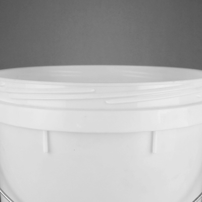 Balde branco plástico redondo da cubeta 25L da pintura
