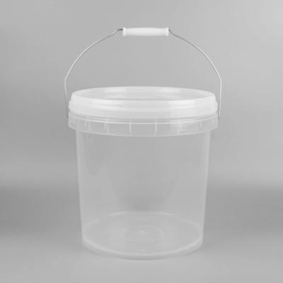 10L personalizou Toy Buckets Plastic Beach Pails plástico claro com tampas