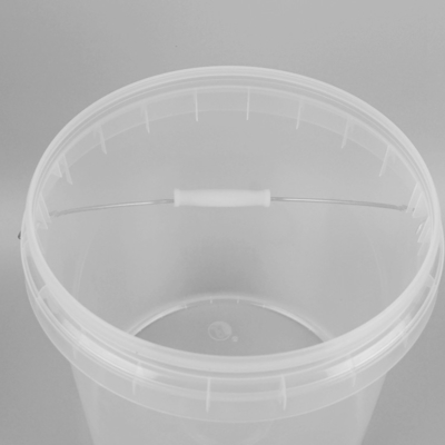 10L personalizou Toy Buckets Plastic Beach Pails plástico claro com tampas