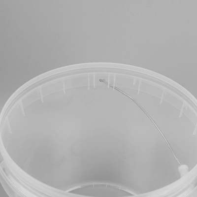 10L personalizou Toy Buckets Plastic Beach Pails plástico claro com tampas