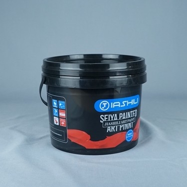 Cubetas plásticas pretas pequenas seguras do alimento 1L 33oz para o gelado