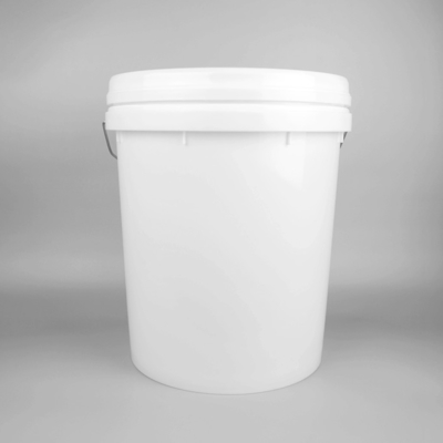Cubeta plástica vazia redonda branca da pintura de 20 litros para a pintura