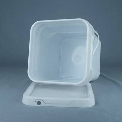 O cofre forte do alimento cubetas plásticas quadradas de 10 litros com punhos personalizou a cor